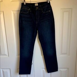 J. CREW- 10’ vintage straight Dark Blue Denim Jeans. 25P